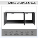 Contemporary Wall Mounted Bathroom Vanity With Resin Double Sink