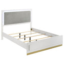 Sophia - Panel Bed With LED Headboard by HouseOfZazla
