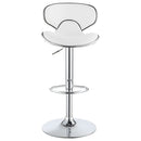 Edenton - Upholstered Adjustable Bar Stool (Set of 2) - White