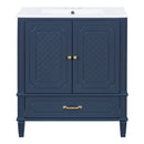 Bathroom Vanity With Sink, Soft Closing Door, Multi Functional Storage by HouseOfZazla
