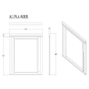 Adalid - Square Shaped Mirror With LED Lighting And Glittered Detailing - White by HouseOfZazla
