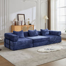 Convertible Floor Sofa Bed, Boneless Modular Sectional Sofa For Living Room by Unique Piece Furniture