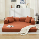 Folding Sofa Bed 78.5" Convertible Couch with 2 Pillows