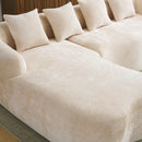 Modular L-Shape Sectional Sofa With Curved Chaise by HouseOfZazla
