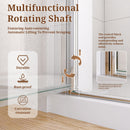 34" W x 72" H Semi-Frameless Circular Pivot Shower Door by HouseOfZazla