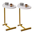 C-Shaped Side Table, Small Sofa Table For Cough, Bedroom