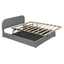 Upholstered Platform Bed With Hydraulic Storage System by HouseOfZazla