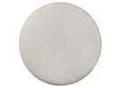 Lindon - Round Cocktail Table With Gray Upholstered Top & Casters - Belgian Wheat