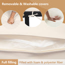 Outdoor 5-piece Acacia Wood and Metal Patio Sofa Set