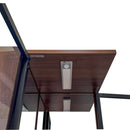 70" Display Cabinet with Glass Doors and Lights, Multi-Tier Storage by HouseOfZazla
