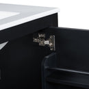 Bathroom Vanity With Single Sink, Combo Cabinet Undermount Sink, Bathroom Storage Cabinet With Two Doors And A Drawer, Soft Closing, Multifunctional Storage, Solid Wood Frame by HouseOfZazla