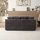 74.8" Modern Luxury Twins Sofa Couch for Living Room Quality Corduroy Upholstery Sleeper Sofa Bed Daybed Grey