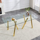 Dining Table With Transparent Surface by Unique Piece Furniture