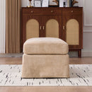 Ottoman Foot Stool With Metal Legs by Unique Piece Furniture