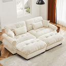 Super Comfort Oversized Modular Sectional Sofa With Movable Ottoman by HouseOfZazla