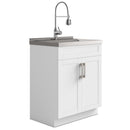 Hennessy - Deluxe Laundry Cabinet With Faucet And Stainless Steel Sink by Unique Piece Furniture