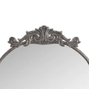 Full Body Arched Mirror With Vintage Carved Applique by HouseOfZazla