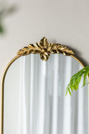 Arched Wall Mirror With Metal Frame, Wall Mirror For Living Room by HouseOfZazla