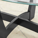 23.5 Inch Round Glass Coffee Table