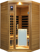 Low EMF Two person Far-infrared Red cedar Deluxe indoor pentagonal sauna room