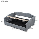 Modern Upholstered Daybed With Underneath Storage