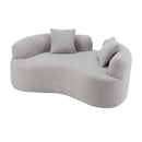 Modern Curved Loveseat by Unique Piece Furniture