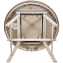 5-Piece Wood Dining Table Set Round Extendable Dining Table with 4 Dining Chairs, Dining Room Table Set for 4 person for Dining Room (Natural Wood Wash)