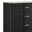 Opel - 5 Drawer Chest - Black by HouseOfZazla