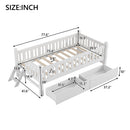 Platform Bed With Guardrail And 2 Drawers by HouseOfZazla