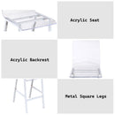 Nadie - Counter Height Chair (Set of 2) - Clear Acrylic & Chrome