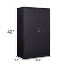 Metal Storage Cabinet With Locking Doors And Adjustable Shelf, Folding Filing Storage Cabinet, Folding Storage Locker Cabinet For Home Office, School, Garage by Unique Piece Furniture