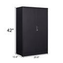 Metal Storage Cabinet With Locking Doors And Adjustable Shelf, Folding Filing Storage Cabinet, Folding Storage Locker Cabinet For Home Office, School, Garage by Unique Piece Furniture