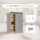 Gray Shaker Solid Wood Wall Cabinet with Soft-Close Doors by HouseOfZazla