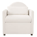 Beige Pet Friendly Accent Chair with Hidden Pet Nook by HouseOfZazla