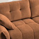Modern Sofa & Pillows, Textured Cover, High Rebound Cushions by HouseOfZazla