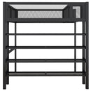 Loft Bed With 4 Tier Shelves And Storage by Unique Piece Furniture