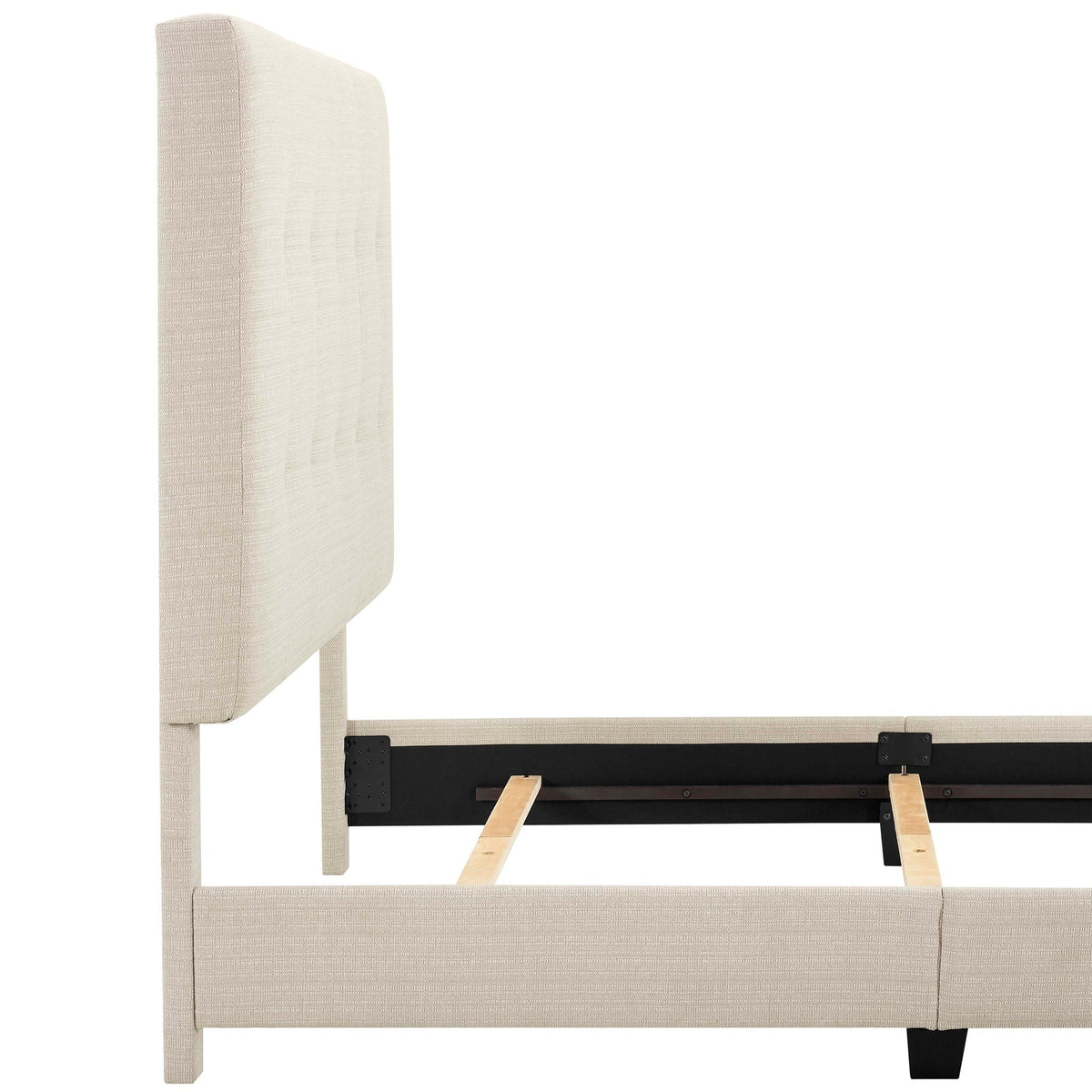 Tufted Upholstered Headboard Platform Bed, photo 26 of 29