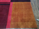 8' X 10' Tibetan Nepal Art Deco Hand Knotted Wool Rug Modern Contemporary Nice