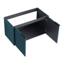Contemporary Wall Mounted Bathroom Vanity With Resin Double Sink by HouseOfZazla