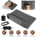 Neck Massager Pillow Ergonomic Massager Memory Foam Pillow with 3-Level Heating 3-Intensity Vibration 30Min Timer for Neck Back Shoulder Pain Relief