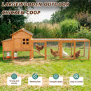 Large Chicken Coop with Nest Box and Run by HouseOfZazla