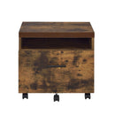 Bob - File Cabinet - Weathered Oak / Black