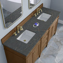 James Martin Brittany 72" Double Bathroom Vanity, Pecan