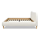 Roman - Curved Headboard Upholstered Platform Bed by Unique Piece Furniture