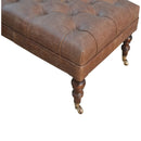 Buffalo - Ottoman With Castor Legs by HouseOfZazla