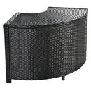 Spa Surround Spa Frame Quadrilateral Outdoor Rattan Sectional Sofa Set With Mini Sofa, Wooden Seats And Storage Spaces by HouseOfZazla