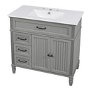 Bathroom Vanity With Sink, Freestanding Cabinet & Drawers by HouseOfZazla
