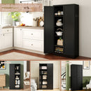Kitchen Pantry Cabinet With 4 Adjustable Shelves, Heavy Duty Freestanding Organizer by HouseOfZazla