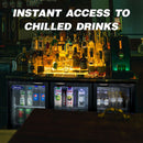 Beverage Refrigerators Glass Door Back Bar, Cooler, Commercial Beer Wine And Drink Fridge by HouseOfZazla