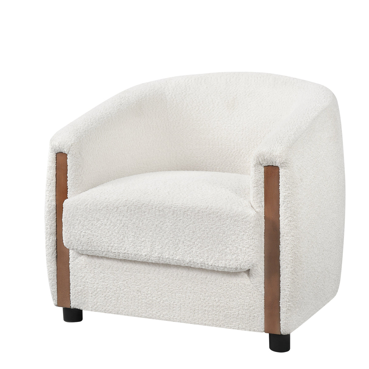 31.8" Modern Curved Barrel Accent Chair, photo 10 of 10